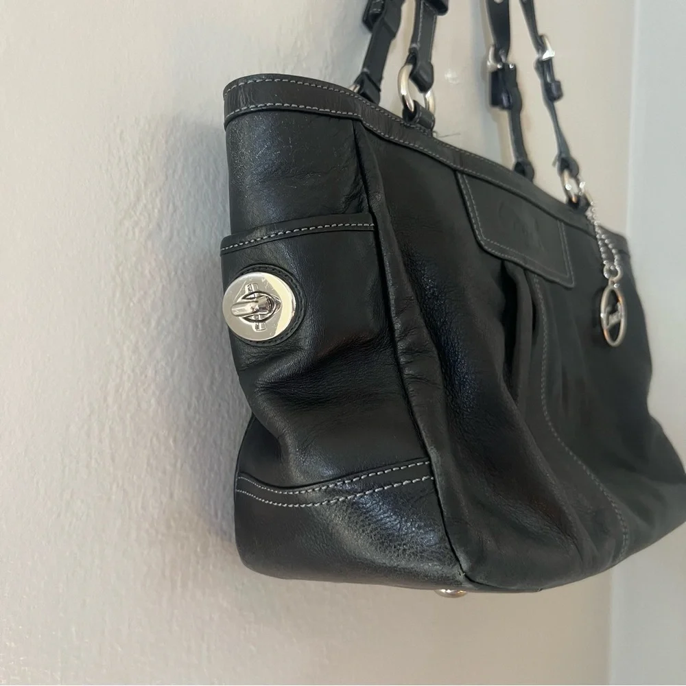 Coach Pleated Gallery East West Tote - Picture 4 of 12